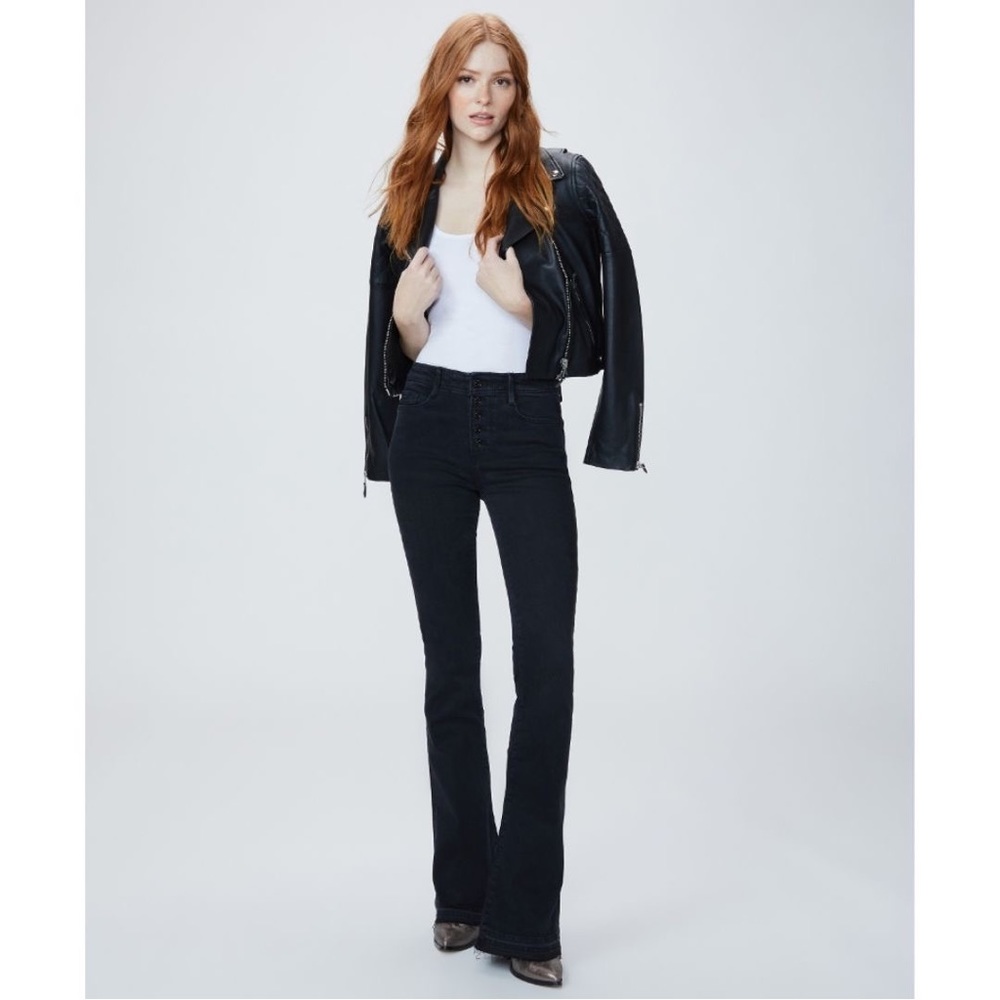 NWT Paige High Rise Lou Lou Flared Jeans - Midnight Dusk